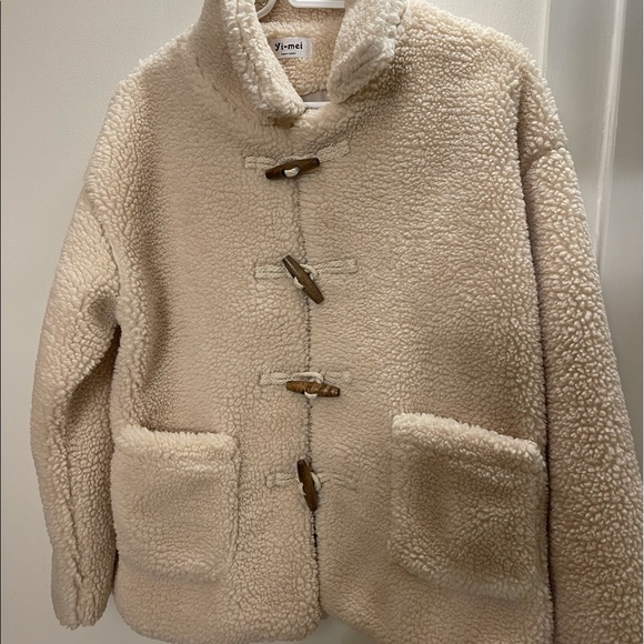 Korean brand teddy coat size medium - Picture 2 of 3